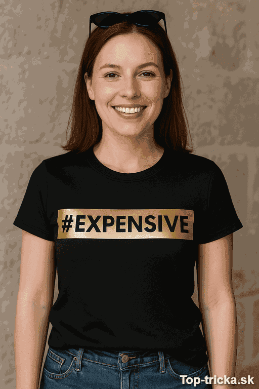 Vtipné tričko #EXPENSIVE