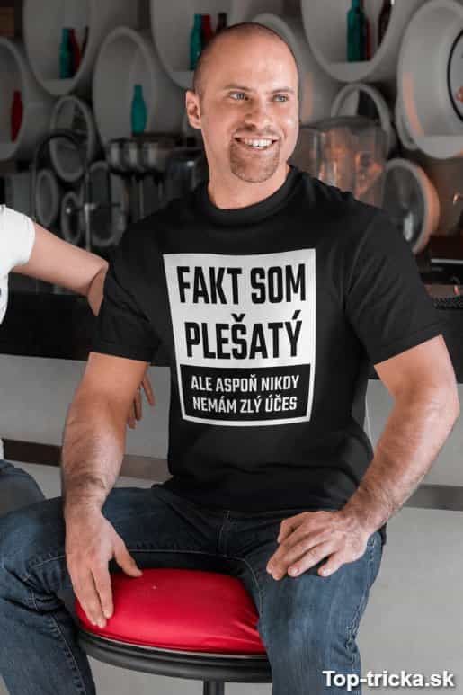 Vtipné tričko fakt som plešatý