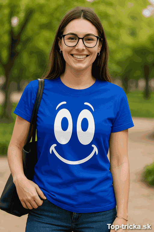 Vtipné tričko happy face