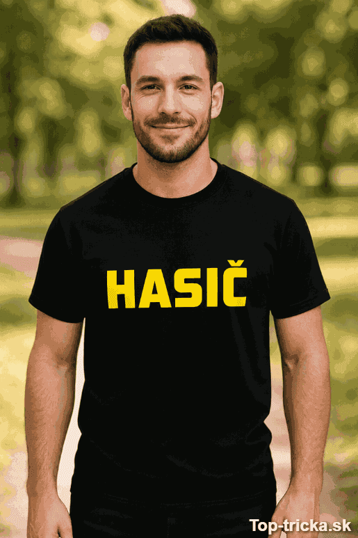 Vtipné tričko hasič nápis