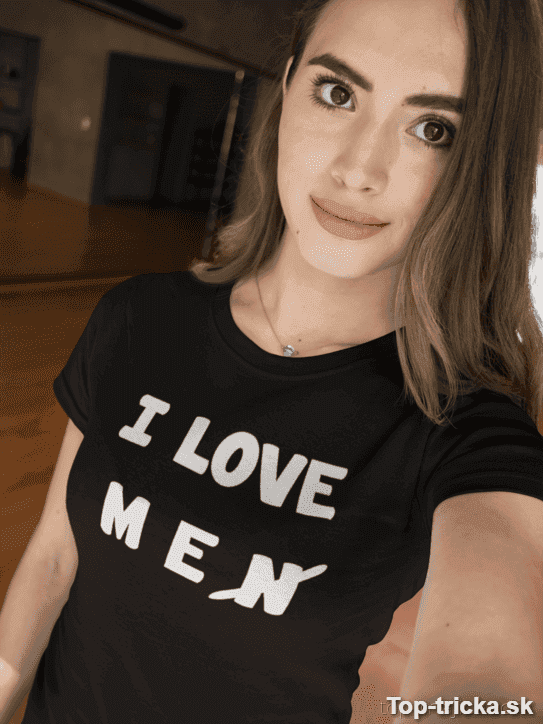 Vtipné tričko I love men