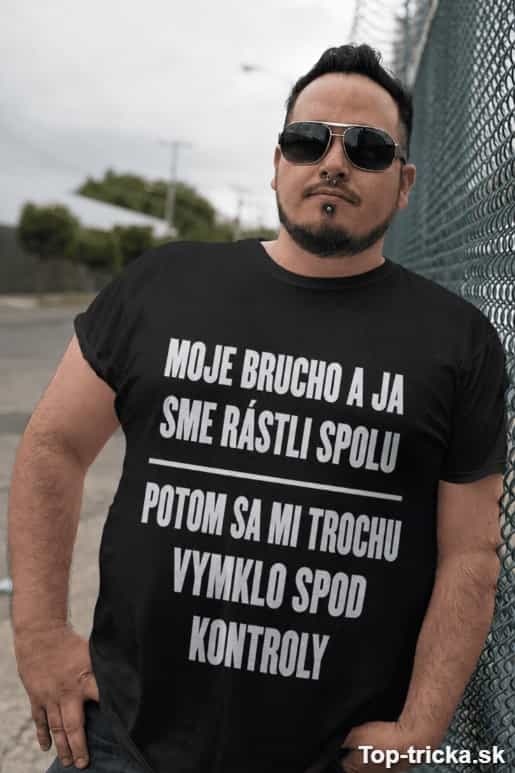 Vtipné tričko moje brucho a ja