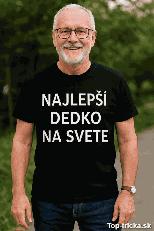 Vtipné tričko najlepší dedko na svete s pivom