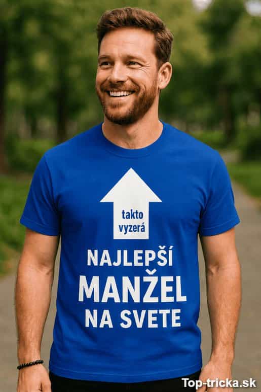 Vtipné tričko najlepší manžel na svete