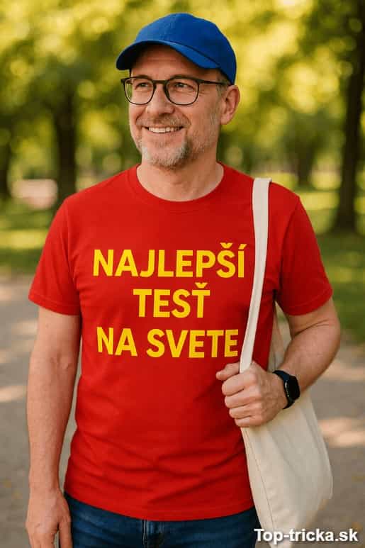 Vtipné tričko najlepší tesť na svete
