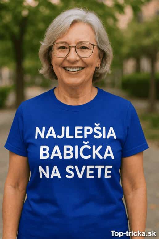 Vtipné tričko najlepšia babička na svete
