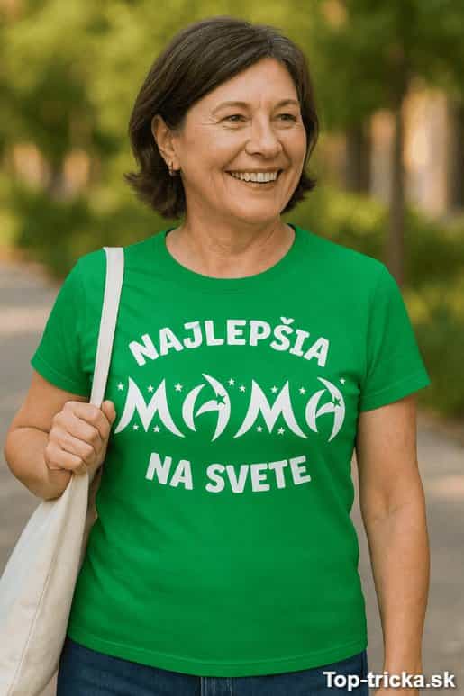 Tričko najlepšia mama na svete srdce