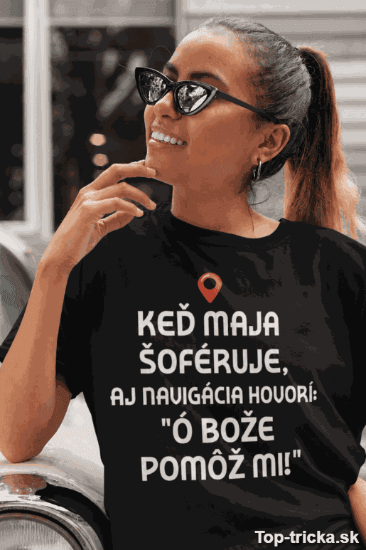 Vtipné tričko navigácia hovorí s ľubovoľným menom