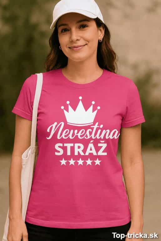 Vtipné tričko nevestina stráž