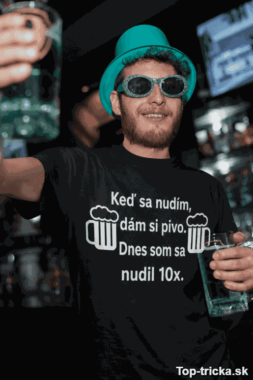 Vtipné tričko nuda a pivo