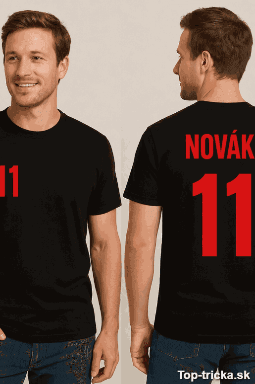 Vtipné tričko športový dres s ľubovoľným menom