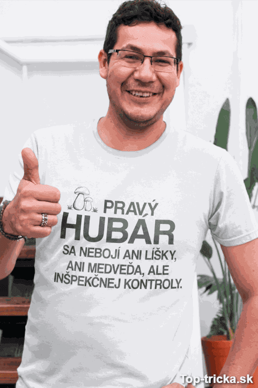 Vtipné tričko strach hubára