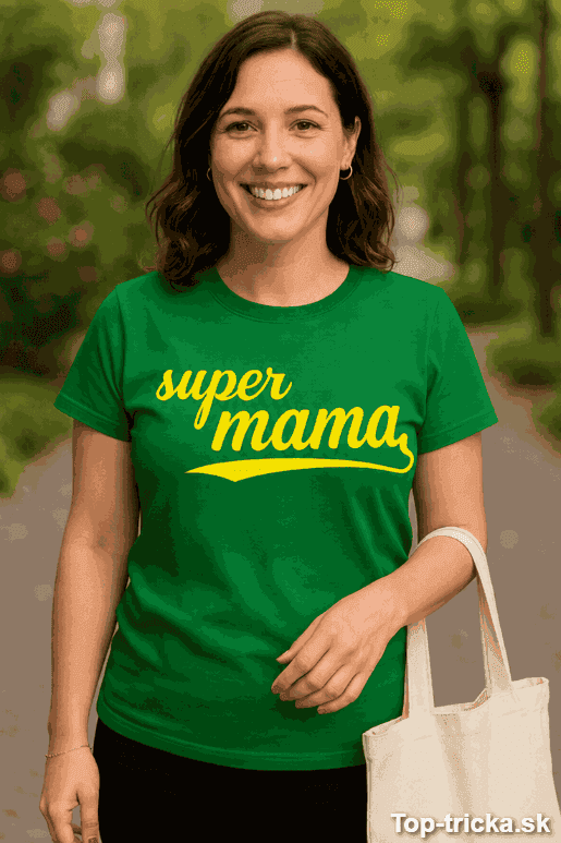 Tričko super mama s nápisom Najlepšia mama