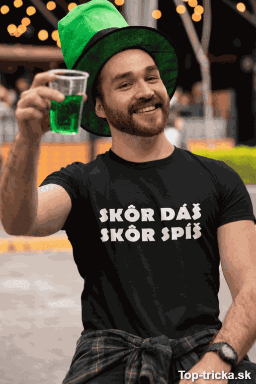 Vtipné tričko skôr dáš skôr spíš