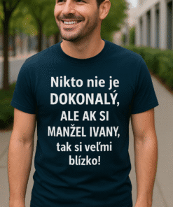 Smiešna tričko perfektný manžel (meno ženy podľa želania)