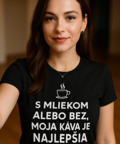 Vtipné tričko moja káva je the best