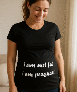 Tričko pre tehotné I am not fat I am pregnant