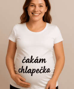 Tehotenské tričko čakáme chlapčeka