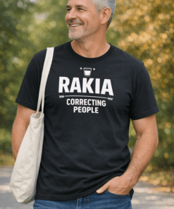Vtipné tričko Rakia correcting people