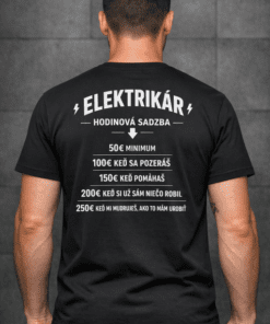 Vtipné tričko Hodinová sadzba (povolanie podľa želania)