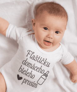 Detské body fľaštičku domáceho bieleho prosím
