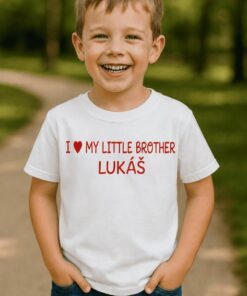 Detské tričko I love my little brother s ľubovoľným menom