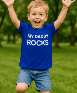 Detské tričko My Daddy Rocks
