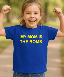 Detské tričko my mom is the bomb