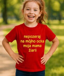 Detské tričko nepozeraj na môjho ocka