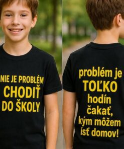 Detské tričko nie je problém chodiť do školy