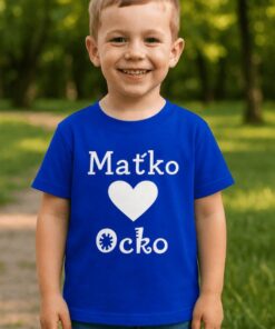 Detské tričko ❤ ocko s ľubovoľným menom