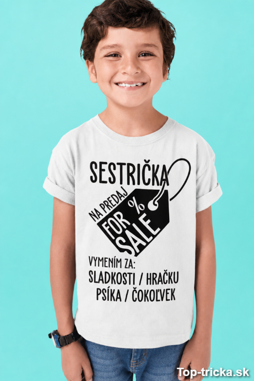 Detské tričko sestrička na predaj