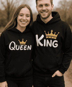 Mikiny pre páry King Queen dvojfarebné