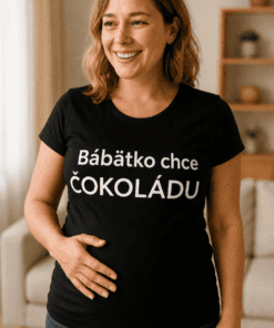 Tehotenské tričko bábätko chce čokoládu