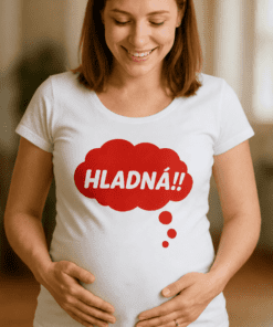 Tehotenské tričko hladná