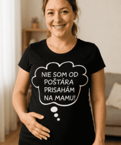 Tehotenské tričko nie som od poštára