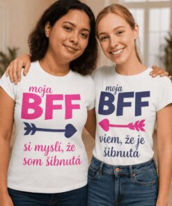 Tričká pre BFF šibnuté kamarátky