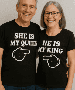 Tričká pre páry is my king queen