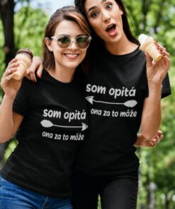 Tričká pre páry opitá ona za to môže
