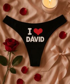 Vtipná dámska bielizeň I love s ľubovoľným menom