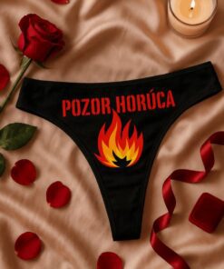 Vtipná dámska bielizeň pozor horúca