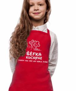 Vtipná detská zástera šéfka kuchyne