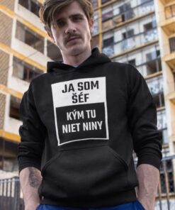 Vtipná mikina ja som šéf s ľubovoľným menom