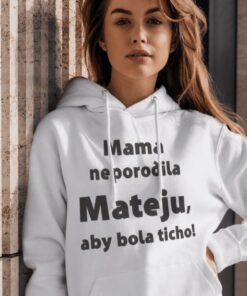 Vtipná mikina nebudem ticho s ľubovoľným menom