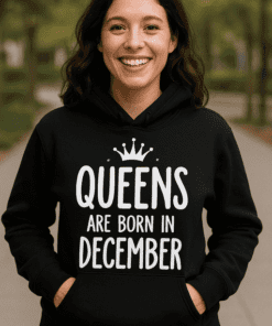 Vtipná mikina Queens are born in December