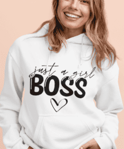 Vtipná mikina s kapucňou just a girl boss
