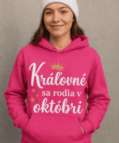Vtipná mikina s kapucňou kráľovné sa rodia
