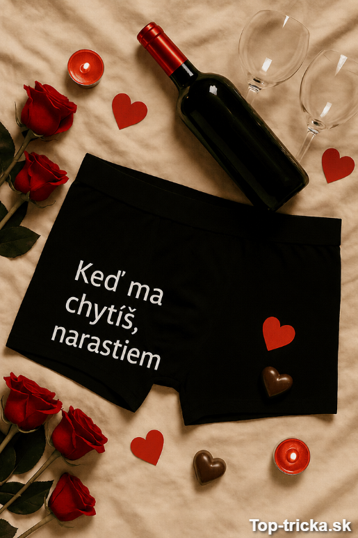 Vtipná pánska bielizeň keď ma chytíš narastiem