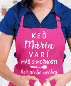 Vtipná zástera ber alebo nechaj s ľubovoľným menom