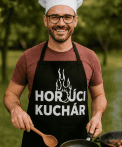 Vtipná zástera horúci kuchár